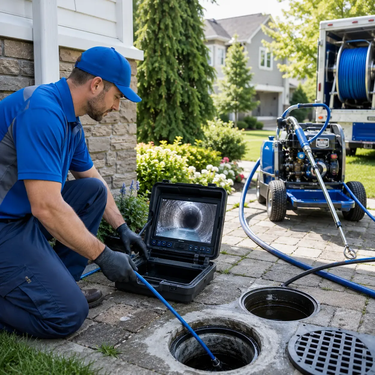 Outdoor drain cleaning professionals serving Fredericksburg, TX
